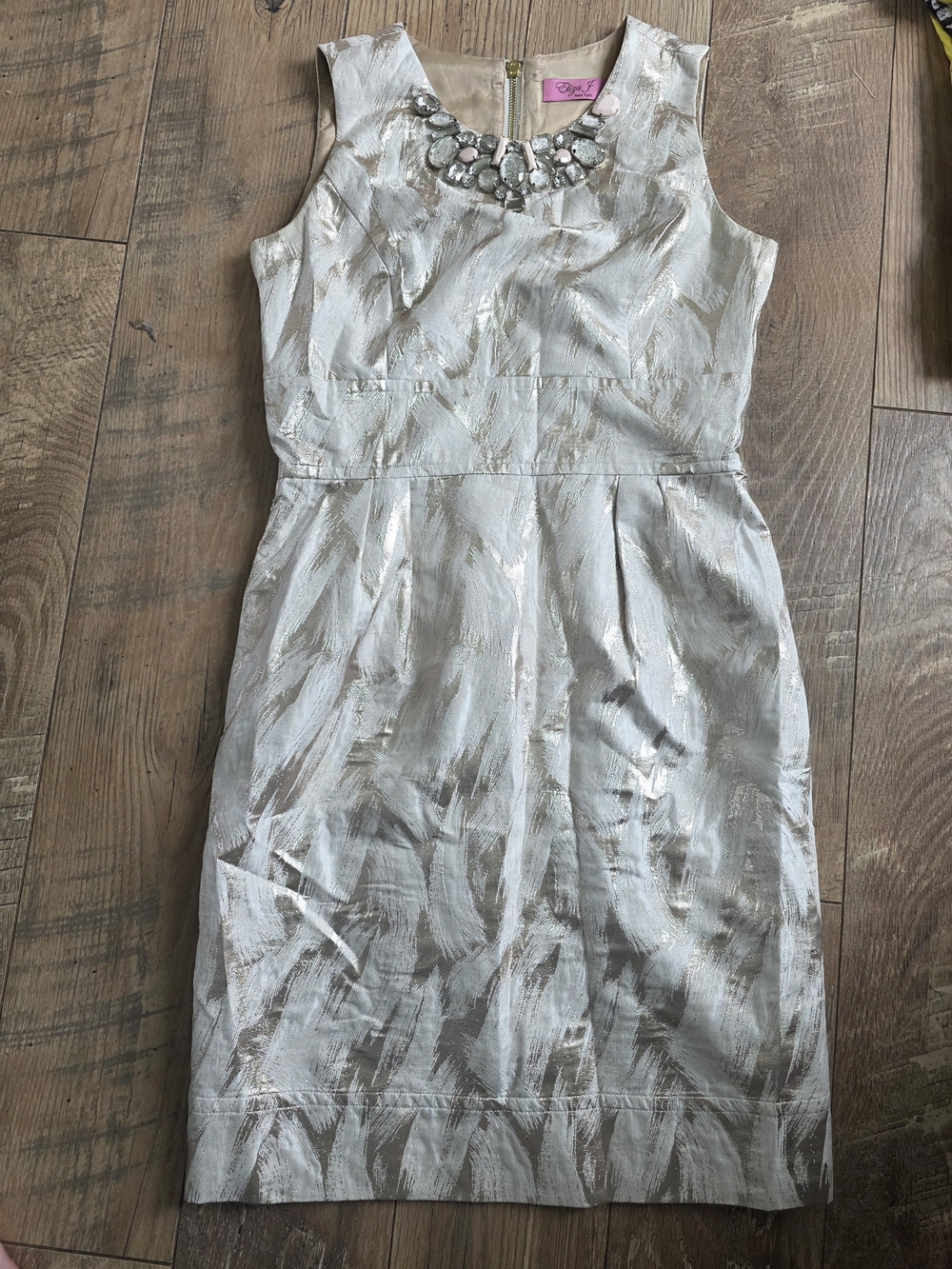 Eliza J metallic Cocktail Dress